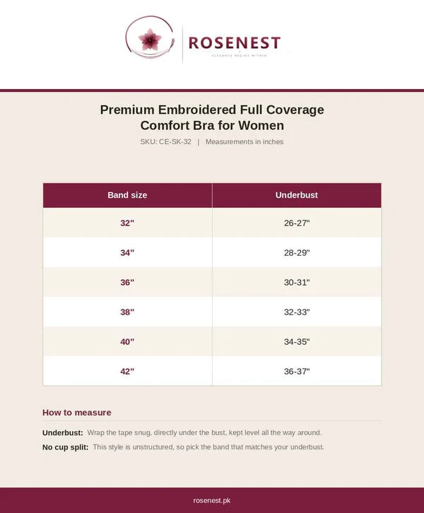 Premium Embroidered Full Coverage Bra Pack of 2 Skin and Pink