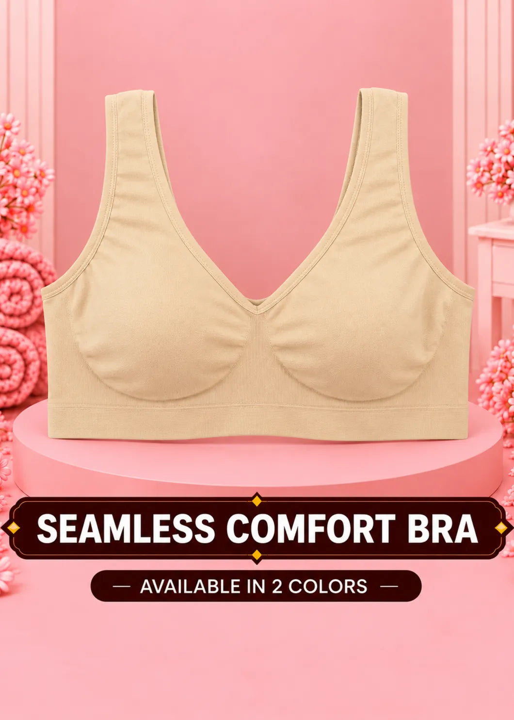 Seamless comfort Bra Non padded