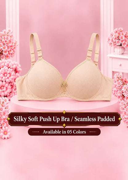 Silky Soft Push Up Bra / Seamless Padded