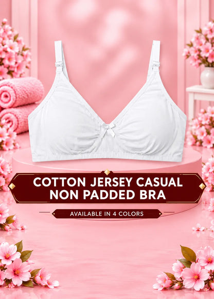 Cotton Jersey Casual Non Padded Bra